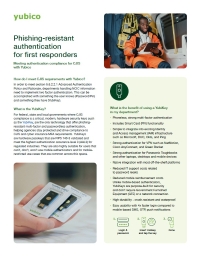 Phishing-Resistant Authentication for First Responders