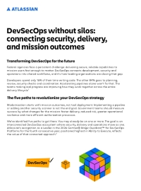 DevSecOps without silos: connecting security, delivery and mission outcomes