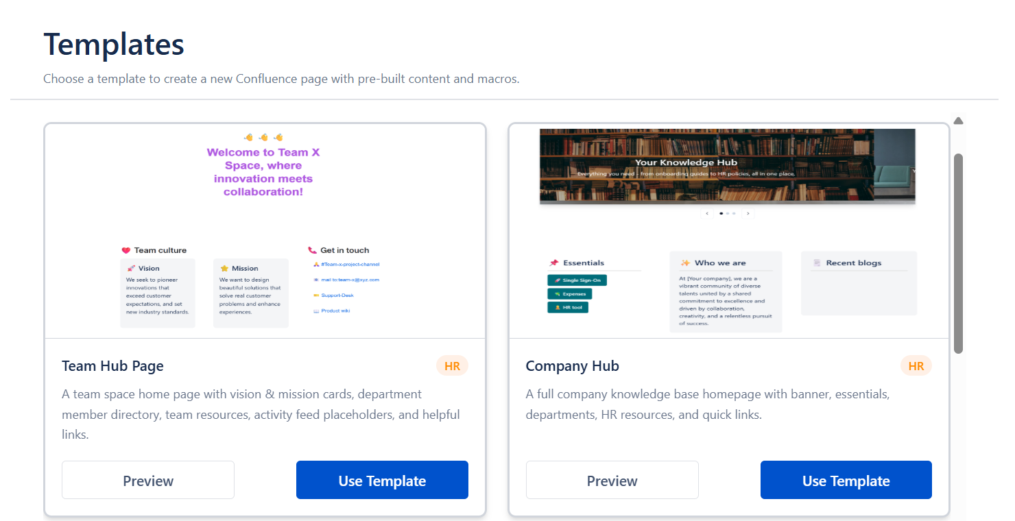 Page Templates