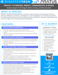 PRATUS to Prepare, Predict, Communicate, and Decide