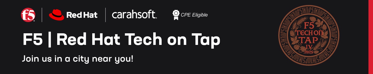 F5 | Red Hat Tech on Tap: Join us in a city near you!