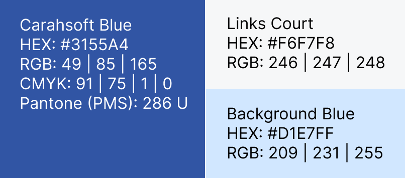 Our core colors are blues and grays.