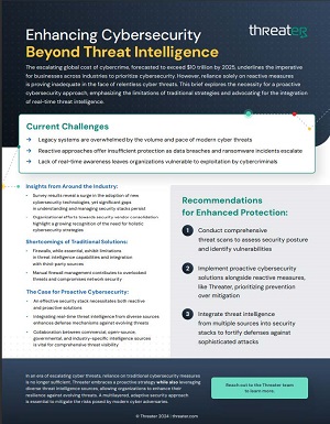 Enhancing Cybersecurity Beyond Threat Intelligence