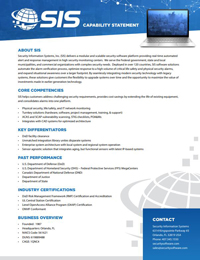 SIS Capability Statement