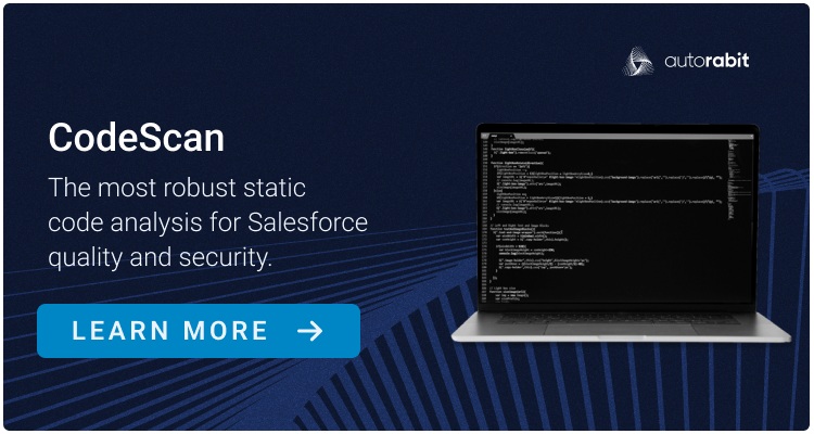 CodeScan: The most rebust static code analysis for Salesforce quality and security.