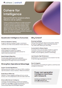 Cohere for Intelligence