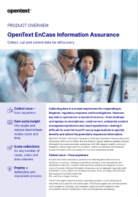 OpenText EnCase Information Assurance