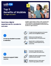 Top 5 Benefits of WalkMe for Higher Education