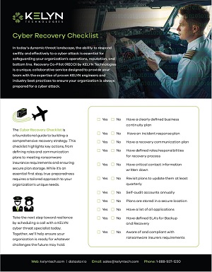 Cyber Recovery Checklist