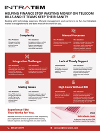 Helping Finance Stop Wasting /money on Telecom Bills and IT Teams Keep Their Sanity