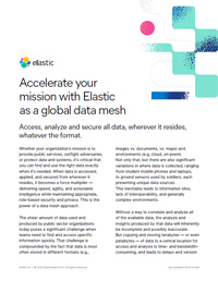 Accelerate your mission with Elastic as a global data mesh