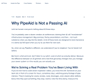 Why PipeAid is Not a Passing AI