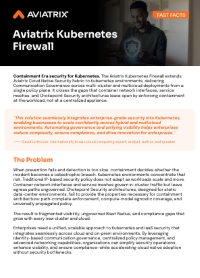 Aviatrix Kubernetes Firewall