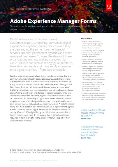 AEM Forms Product Overview