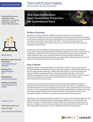 Anti Data Exfiltration: Next-Generation Protection for Government Data