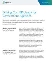 Driving Cost Efficiency for Government Agencies