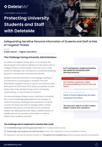 Protecting University Students and Staff with DeleteMe