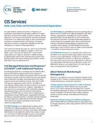 CIS Services for State, Local, Tribal and Territorial Government Organizations