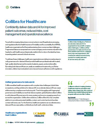 Collibra for Healthcare
