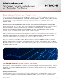 Mission-Ready AI: Why Today's Federal Mandates Demand an Infrastructure-First Strategy