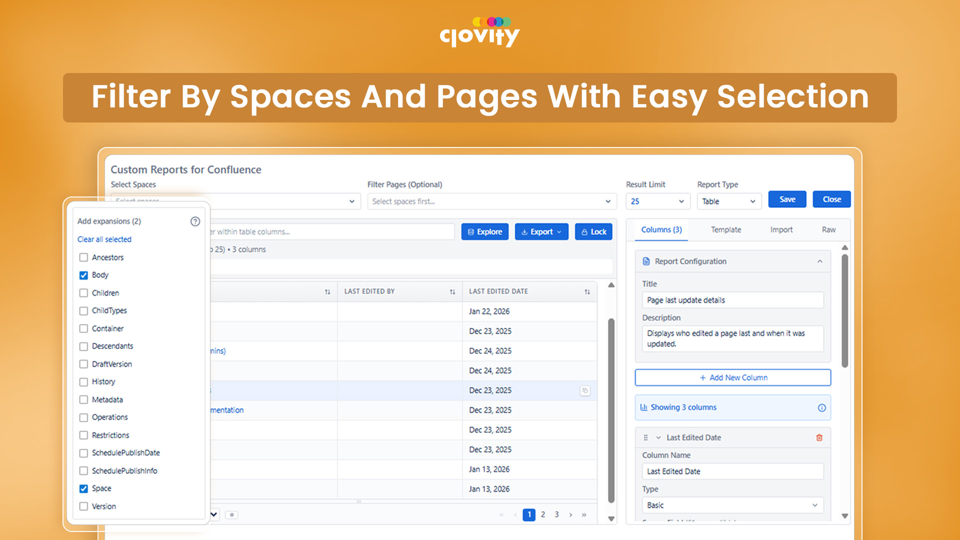 Simplified Space & Page Filtering