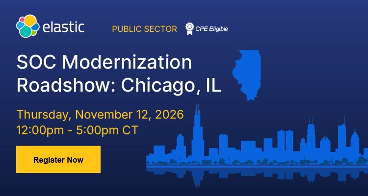 SOC Modernization Roadshow: Chicago, IL Event Banner