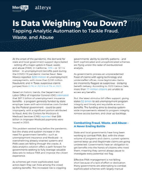 Issue Brief Is Data Weighing You Down?