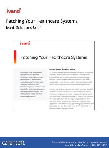 Patching Your Healthcare Systems