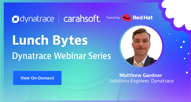 Lunch Bytes: Dynatrace Webinar Series Event Banner