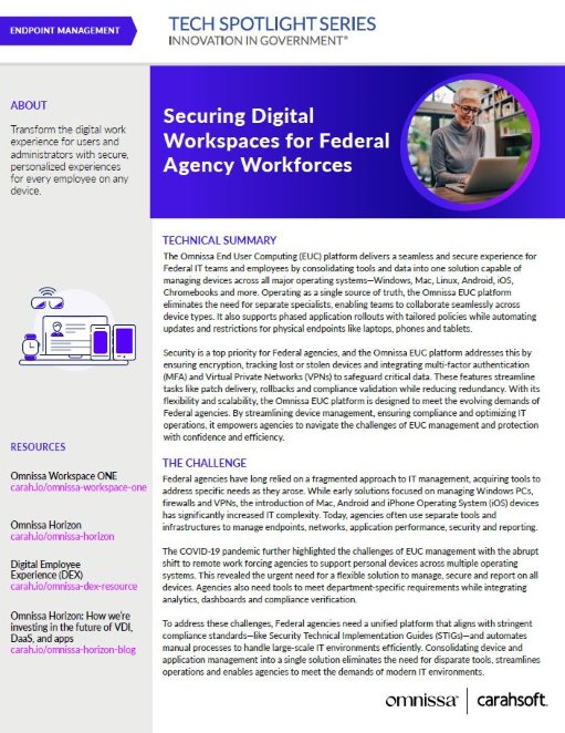 Tech Spotlight - Securing Digital Workspaces for Federal Agency Workforces