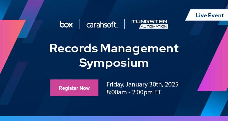 Tungsten - Records Management Symposium Banner