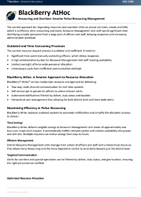 BlackBerry AtHoc: Resourcing and Overtime: Smarter Police Resourcing Management