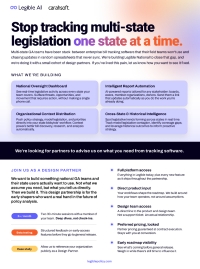 Stop Tracking Multistate Legislation one State at a Time
