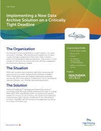 Implementing a New Data Archive Solution on a Critically Tight Deadline