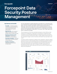 Forcepoint Data Security Posture Management