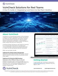 VulnCheck Solutions for Red Teams