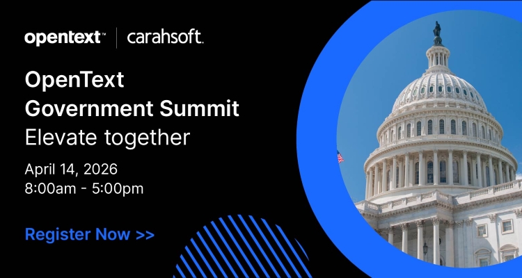 OpenText Government Summit: Elevate together - Event Banner