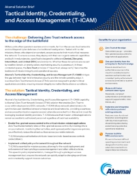 Tactical Identity, Credentialing, and Access Management (T-ICAM)