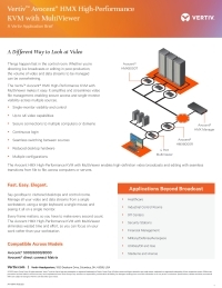 Vertiv Avocent HMX High-Performance KVM with MultiViewer