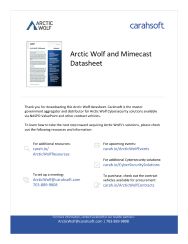 Arctic Wolf and Mimecast Datasheet