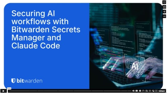 Securing AI Workflows with Bitwarden Secrets Manager and Claude Code