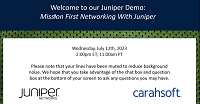 Mission First Networking With Juniper
