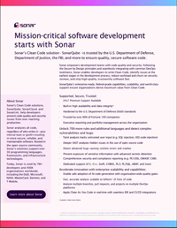 Mission-Critical Software Development Starts with Sonar