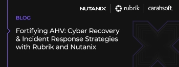 Rubrik Blog: Rubrik Extends Disaster Recovery Capabilities to Nutanix AHV