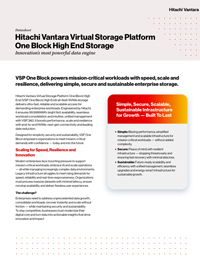 Hitachi Vantara Virtual Storage Platform One Block High End Storage