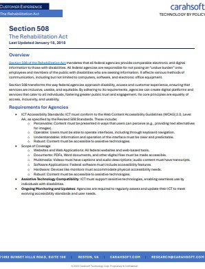 Section 508: The Rehabilitation Act