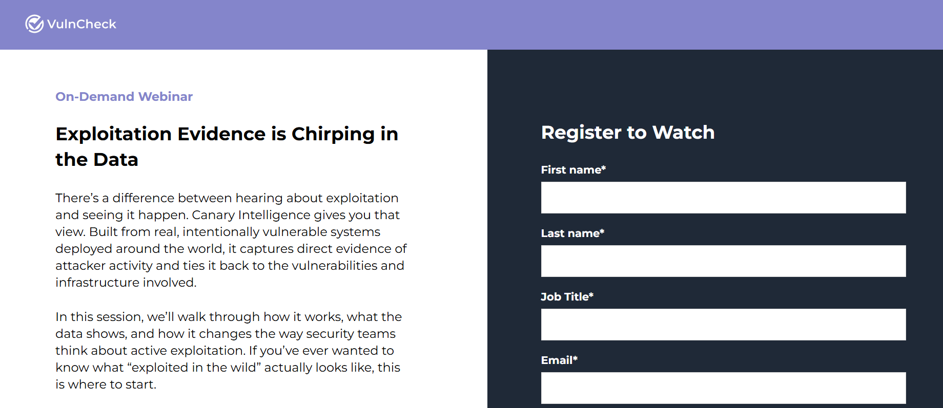 Exploitation Evidence is Chirping in the Data -