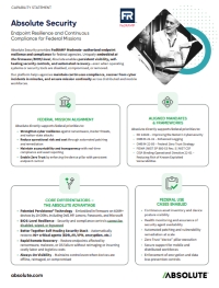 Absolute Security Federal Capabilities Statement