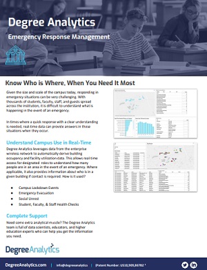 Degree Analytics Emergency Management Overview