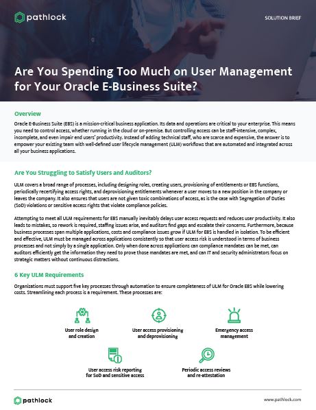 Are You Spending Too Much on User Management for Your Oracle E-Business Suite?